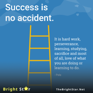 Read more about the article Success is no accident. It is hard work, perseverance, learning, studying, sacrifice and most of all, love of what you are doing or learning to do. (Pele)