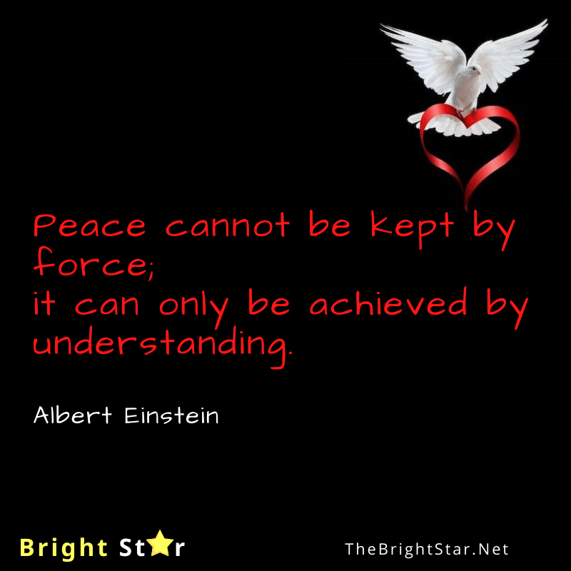 You are currently viewing Peace cannot be kept by force; it can only be achieved by understanding.
