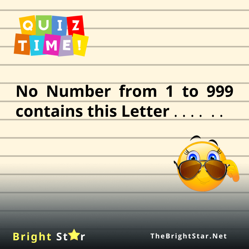 You are currently viewing No Number from 1 to 999 contains this Letter…