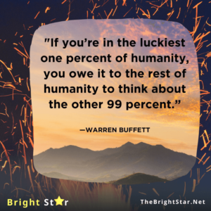 Read more about the article “If you’re in the luckiest one percent of humanity, you owe it to the rest of humanity to think about the other 99 percent.”