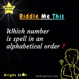 Read more about the article Which number is spell in an alphabetical order ?
