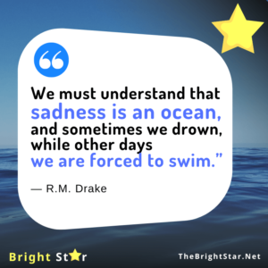 Read more about the article “We must understand that sadness is an ocean, and sometimes we drown, while other days we are forced to swim.”