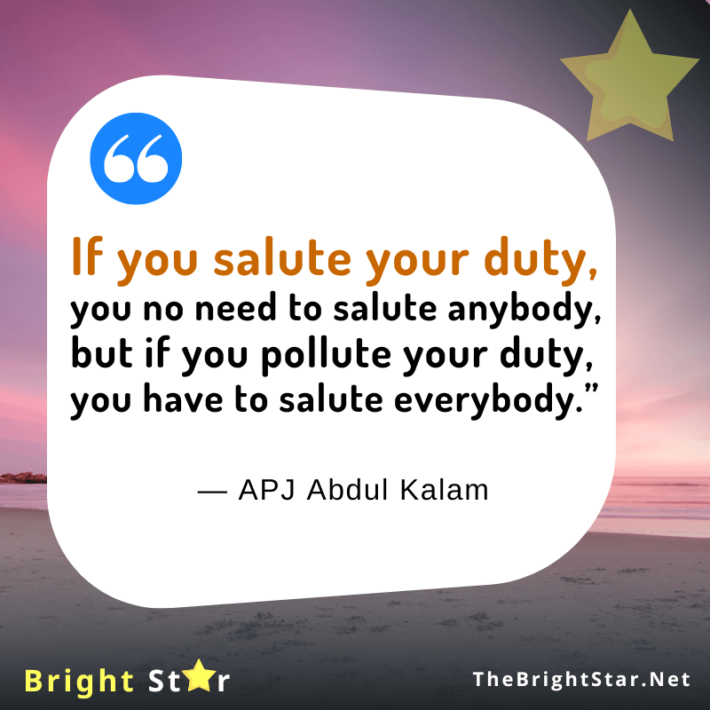 You are currently viewing “If you salute your duty, you no need to salute anybody, but if you pollute your duty, you have to salute everybody.”